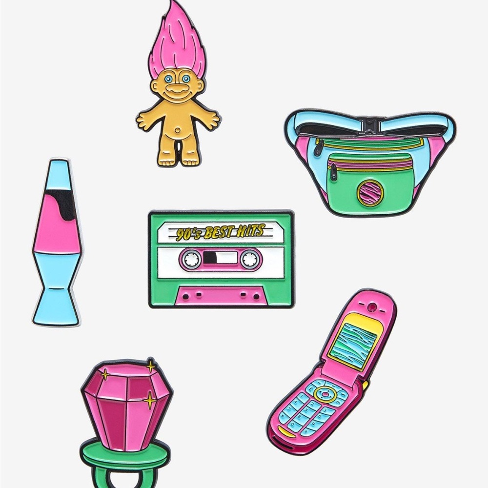 90s icons blind box enamel pins